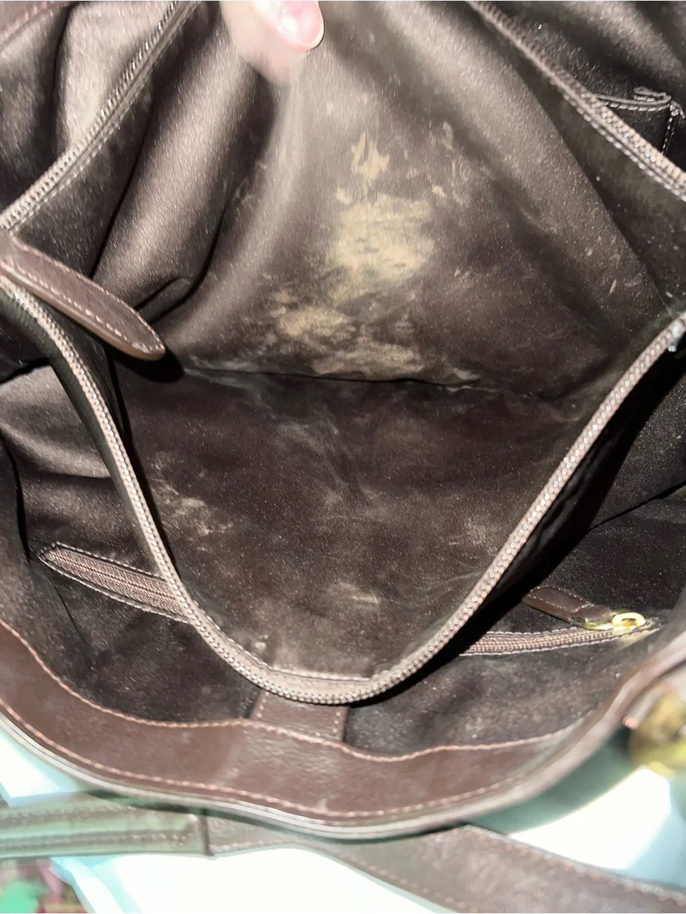 Coach Brown Leather Shoulder Bag with Gold Buckle